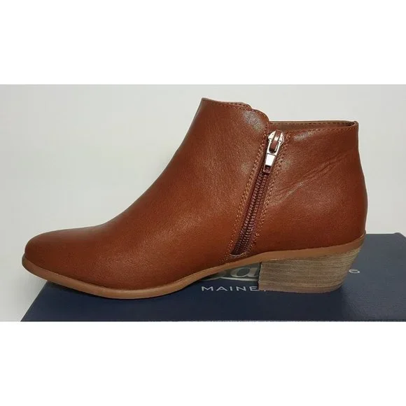 WOMEN'S G. H. BASS SHOES SIZE 6 NINA BOOTIES WHISKEY COLOR NEW/BOX - Picture 3 of 12